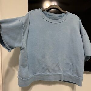 Daily Drills Blue Sweatshirt Relaxed Fit Crew Neck